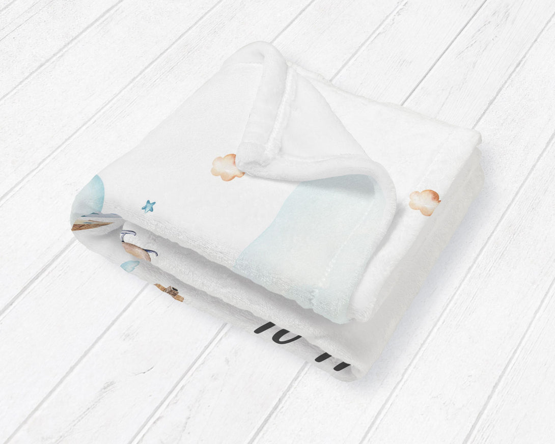 Helicopter Personalized Baby Milestone Blanket, Baby shower gift, Personalized Baby Name Blanket ,watch me grow blanket