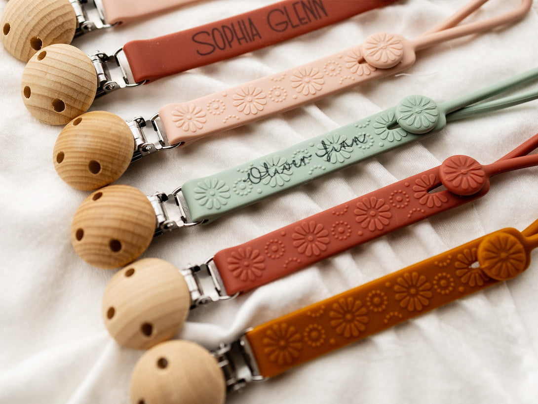 Personalized Pacifier Clip | Name Pacifier Holder | Personalised Dummy Chain | |Dummy Holder | Silicone Dummy Chain I Baby Boy Gift