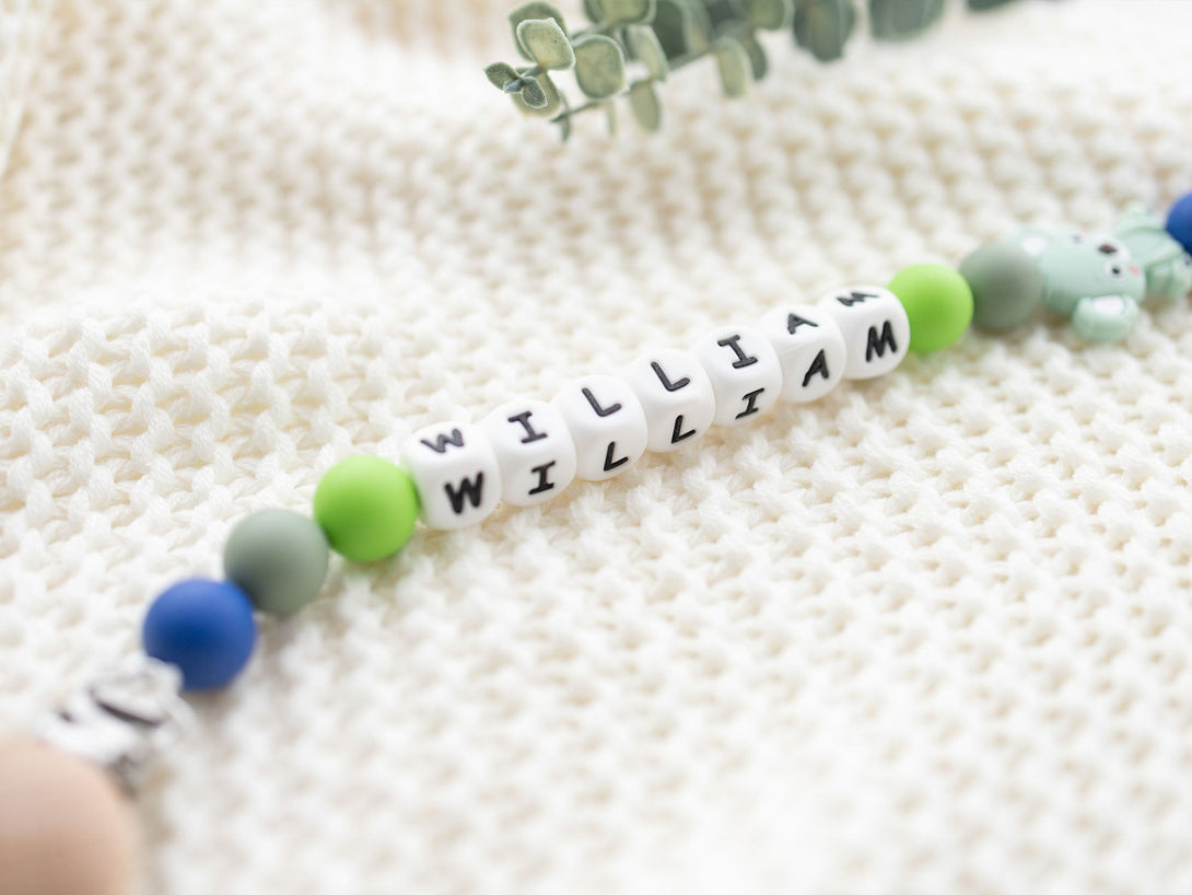 Personalized Pacifier Clip | Name Pacifier Holder | Personalised Dummy Chain | |Dummy Holder | Silicone Dummy Chain