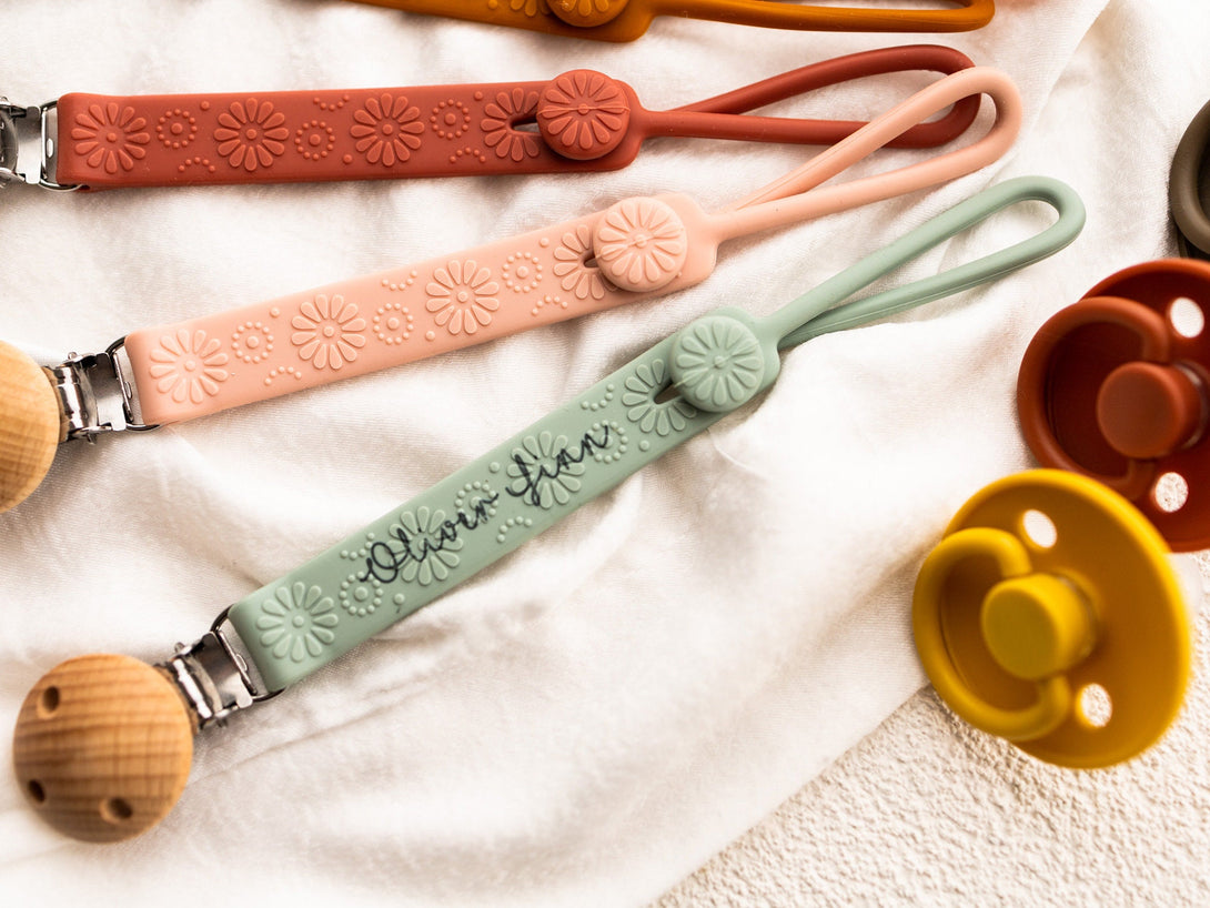 Personalized Pacifier Clip | Name Pacifier Holder | Personalised Dummy Chain | |Dummy Holder | Silicone Dummy Chain I Baby Boy Gift